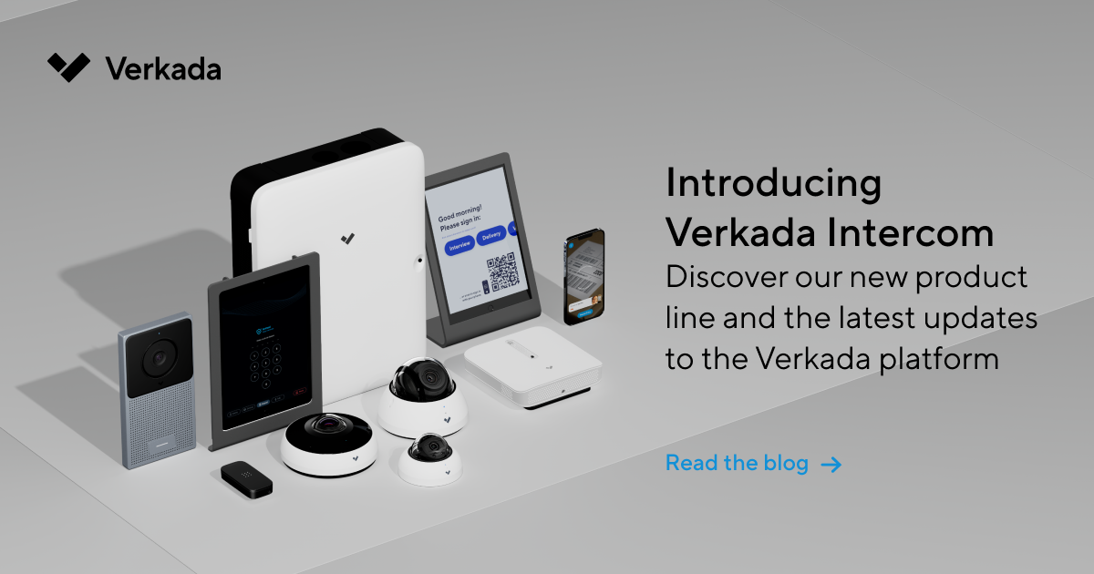 Verkada launches seventh new product line, Verkada Intercom, and ...