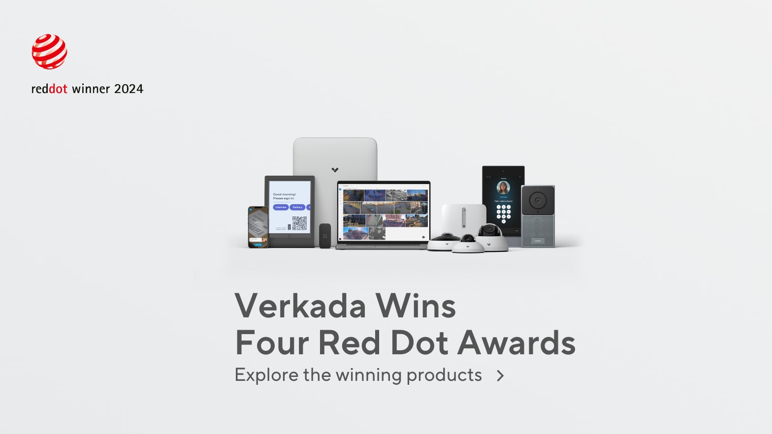Link to Verkada Awarded Red Dot Design Award Across Multiple Product Lines