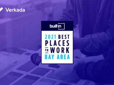 Verkada Recognized As One of the Bay Area's Best Places To Work by Built In