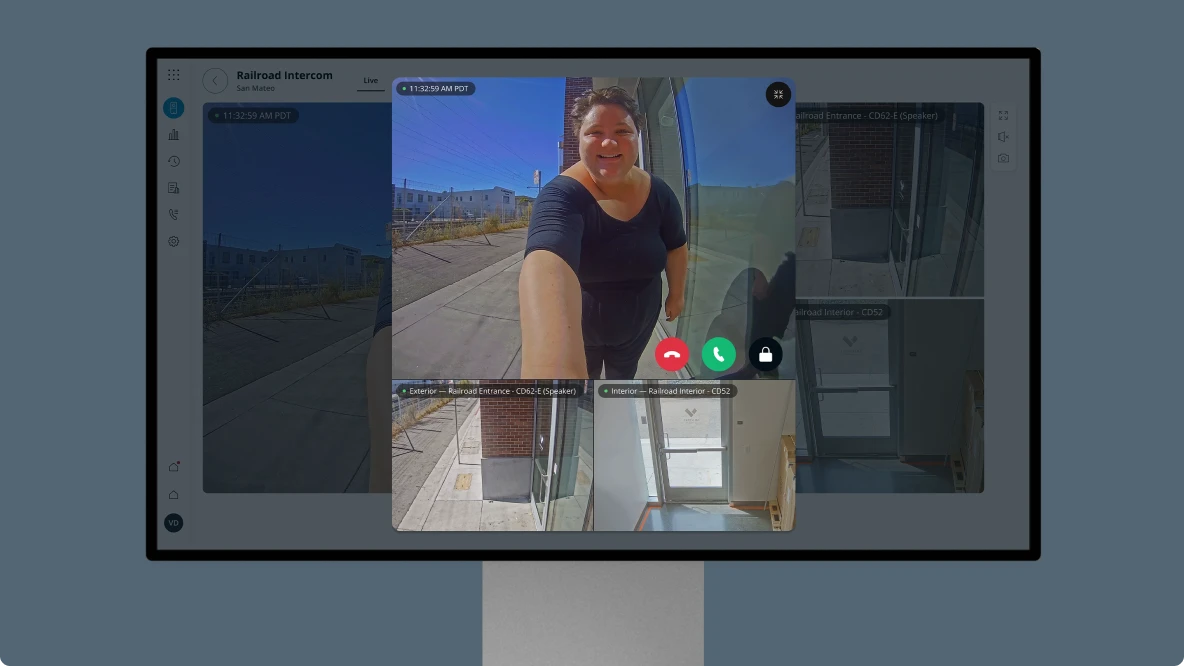Verkada intercom audio and video quality for clear visitor communication